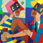 02-carnevale acrilico su tela 60x70