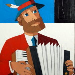 18-Musico 3 olio su tela 60x80